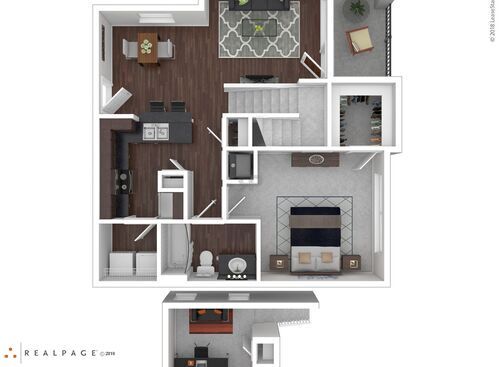 Abrose III (loft): Beds - 1: Baths - 1: SqFt Range - 908 to 908