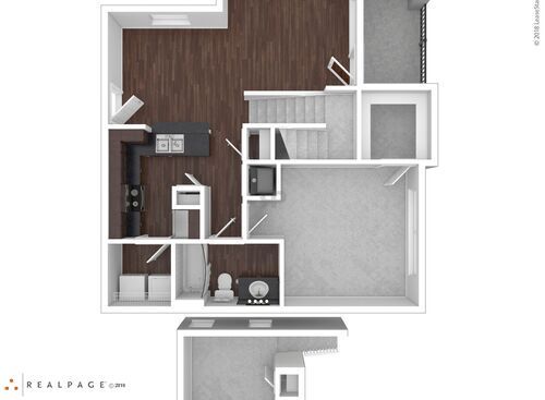 Abrose III (loft): Beds - 1: Baths - 1: SqFt Range - 908 to 908