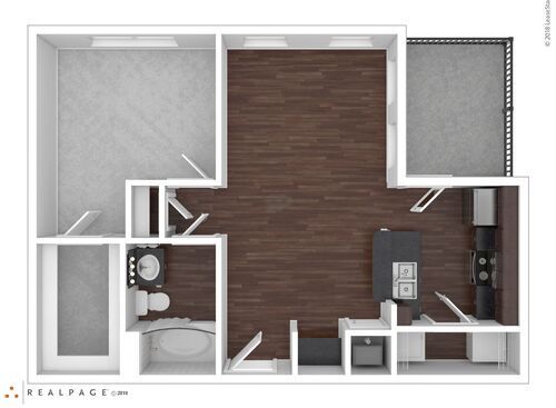 Carlton I & II: Beds - 1: Baths - 1: SqFt Range - 690 to 690