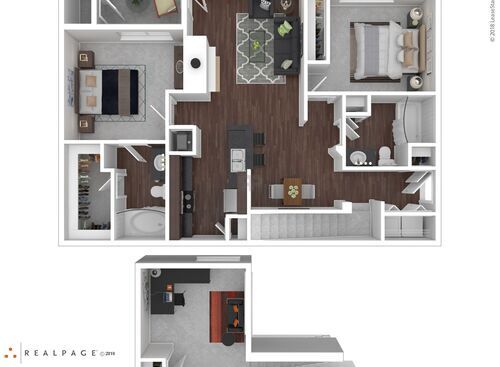 Dover Loft III: Beds - 2: Baths - 2: SqFt Range - 1248 to 1248