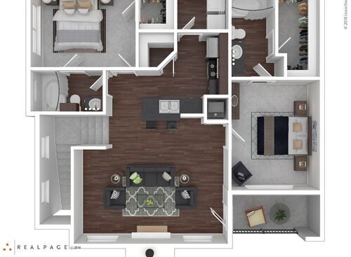 Edison TH (w/garage): Beds - 2: Baths - 2: SqFt Range - 1071 to 1071