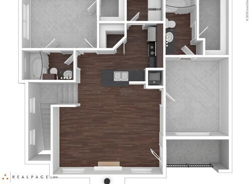 Edison TH (w/garage): Beds - 2: Baths - 2: SqFt Range - 1071 to 1071