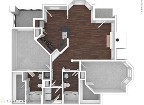 Fairmont I (w/garage): Beds - 2: Baths - 2: SqFt Range - 1250 to 1250