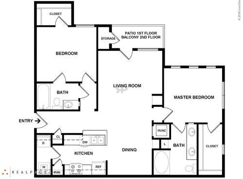 Lexington I, II, & III: Beds - 2: Baths - 2: SqFt Range - 1068 to 1068