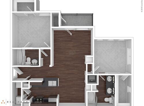 Lexington I, II, & III: Beds - 2: Baths - 2: SqFt Range - 1068 to 1068