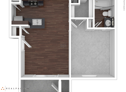 A1101: Beds - 1: Baths - 1: SqFt Range - 557 to 557