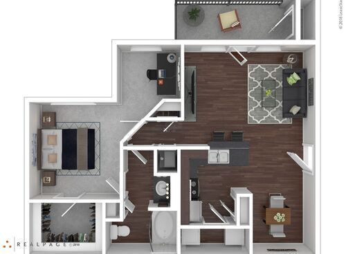 Calhoun Study I & II: Beds - 1: Baths - 1: SqFt Range - 852 to 852