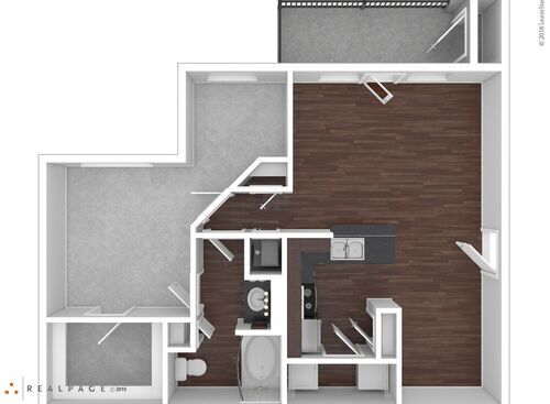 Calhoun Study I & II: Beds - 1: Baths - 1: SqFt Range - 852 to 852