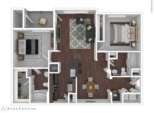 Concord I, & II: Beds - 2: Baths - 2: SqFt Range - 1098 to 1098