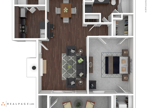 B11-1: Beds - 1: Baths - 1: SqFt Range - 711 to 711