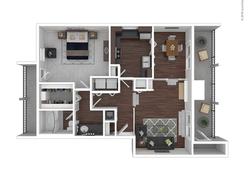 C1101: Beds - 1: Baths - 1: SqFt Range - 851 to 851