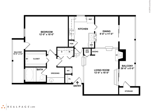 C1101: Beds - 1: Baths - 1: SqFt Range - 851 to 851