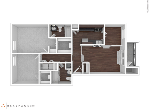 E2201: Beds - 2: Baths - 2: SqFt Range - 973 to 973