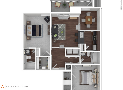 F2201: Beds - 2: Baths - 2: SqFt Range - 982 to 982