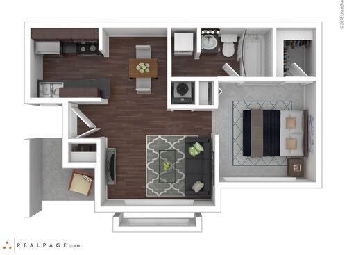 A2: Beds - 1: Baths - 1: SqFt Range - 509 to 509
