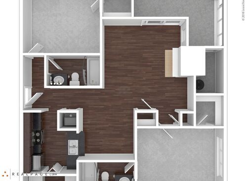 C2202: Beds - 2: Baths - 2: SqFt Range - 910 to 910