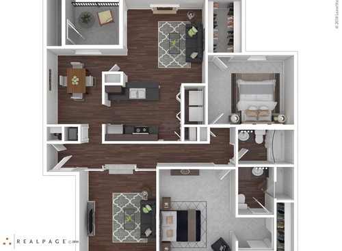 G2201: Beds - 2: Baths - 2: SqFt Range - 1193 to 1193