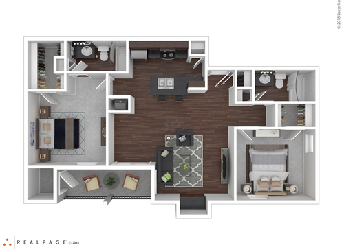 J2202: Beds - 2: Baths - 2: SqFt Range - 917 to 917
