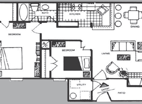 B1102: Beds - 2: Baths - 1: SqFt Range - 821 to 821