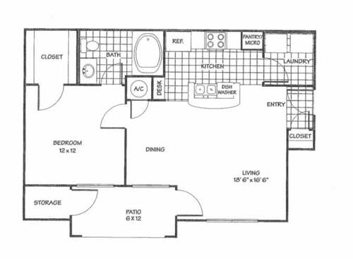 R: Beds - 1: Baths - 1: SqFt Range - 676 to 676