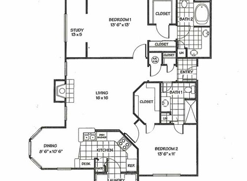 N2: Beds - 2: Baths - 2: SqFt Range - 1247 to 1247