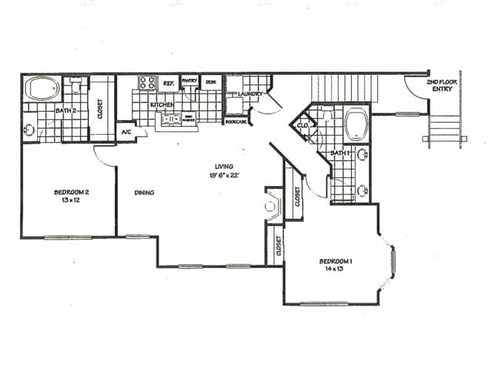 O2: Beds - 2: Baths - 2: SqFt Range - 1140 to 1140