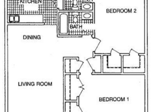 G2201: Beds - 2: Baths - 2: SqFt Range - 1075 to 1075