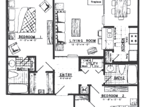 F2201: Beds - 2: Baths - 2: SqFt Range - 982 to 982