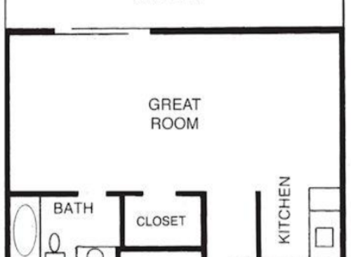 BEF00: Beds - Studio: Baths - 1: SqFt Range - 450 to 450