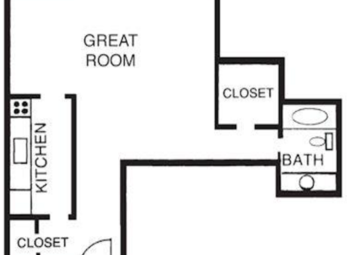 JEF00: Beds - Studio: Baths - 1: SqFt Range - 420 to 420