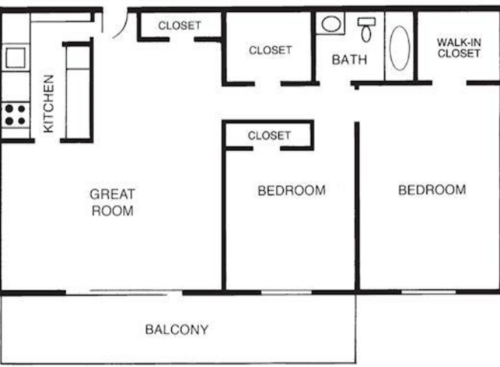 F2100: Beds - 2: Baths - 1: SqFt Range - 900 to 900