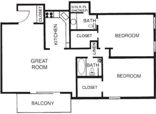 O2200: Beds - 2: Baths - 2: SqFt Range - 1070 to 1070