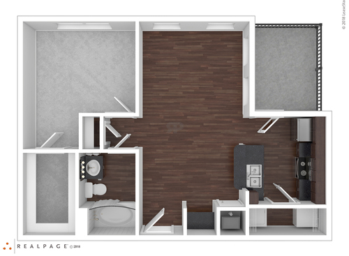 Carlton III (w/o balcony): Beds - 1: Baths - 1: SqFt Range - 793 to 793