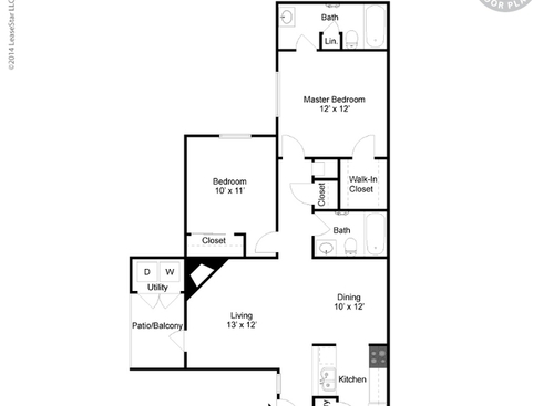 2A: Beds - 2: Baths - 2: SqFt Range - 875 to 875