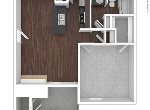 C1101: Beds - 1: Baths - 1: SqFt Range - 617 to 617