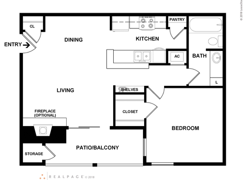 D1101: Beds - 1: Baths - 1: SqFt Range - 603 to 603