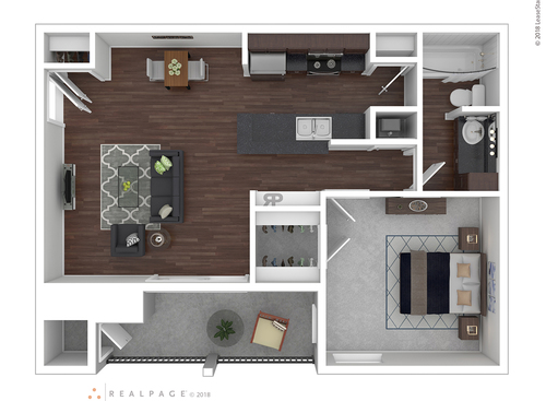 D1101: Beds - 1: Baths - 1: SqFt Range - 603 to 603