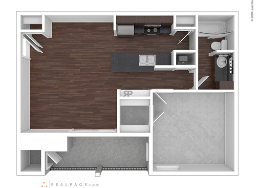D1101: Beds - 1: Baths - 1: SqFt Range - 603 to 603