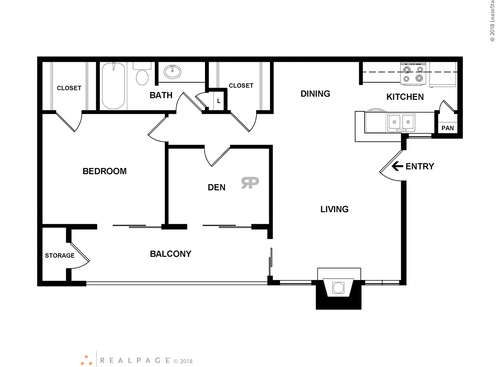 G1101: Beds - 1: Baths - 1: SqFt Range - 724 to 724