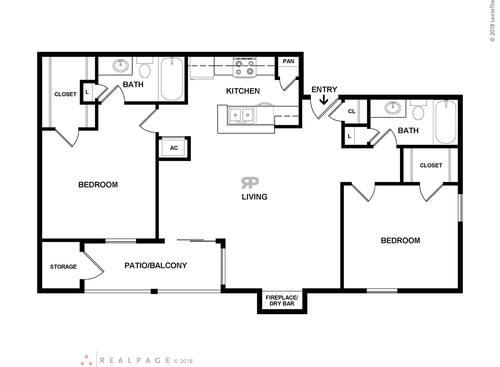 I2201: Beds - 2: Baths - 2: SqFt Range - 899 to 899