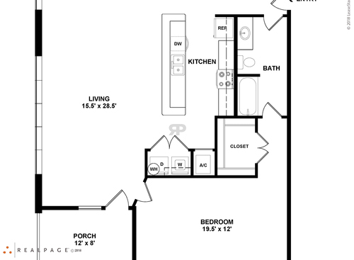 Unit C: Beds - 1: Baths - 1: SqFt Range - 1085 to 1085