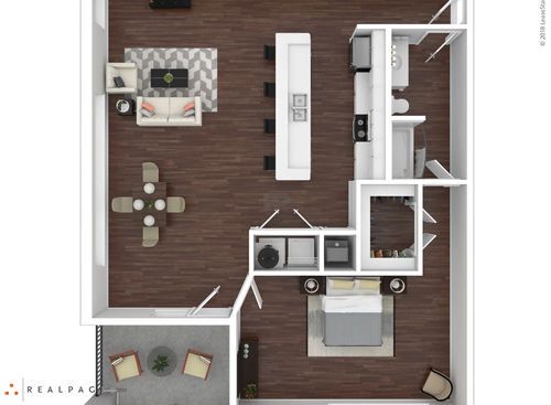 Unit C: Beds - 1: Baths - 1: SqFt Range - 1085 to 1085