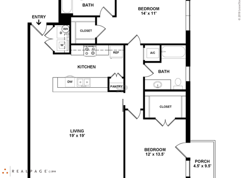 Unit E: Beds - 2: Baths - 2: SqFt Range - 1240 to 1240