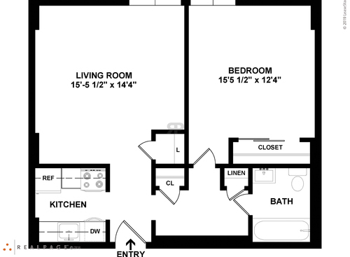 Spring Garden Towers - 1 Bedroom - 1 bed - 1 bath - 566 sf
