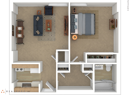 Spring Garden Towers - 1 Bedroom - 1 bed - 1 bath - 566 sf