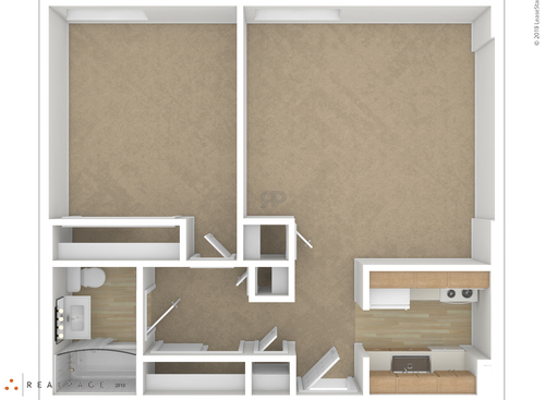 Spring Garden Towers - 1 Bedroom - 1 bed - 1 bath - 566 sf