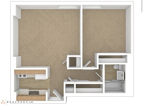 Spring Garden Towers - 1 Bedroom - 1 bed - 1 bath - 566 sf