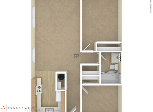 Parkview Apartments - 2 Bedroom - 2 bed - 1 bath - 739 sf