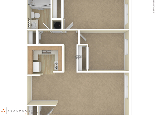 Parkview Apartments - 2 Bedroom - 2 bed - 1 bath - 739 sf
