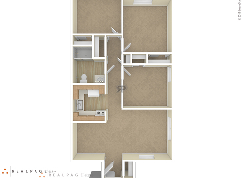 Parkview Apartments - 3 Bedroom - 3 bed - 1.5 bath - 1022 sf